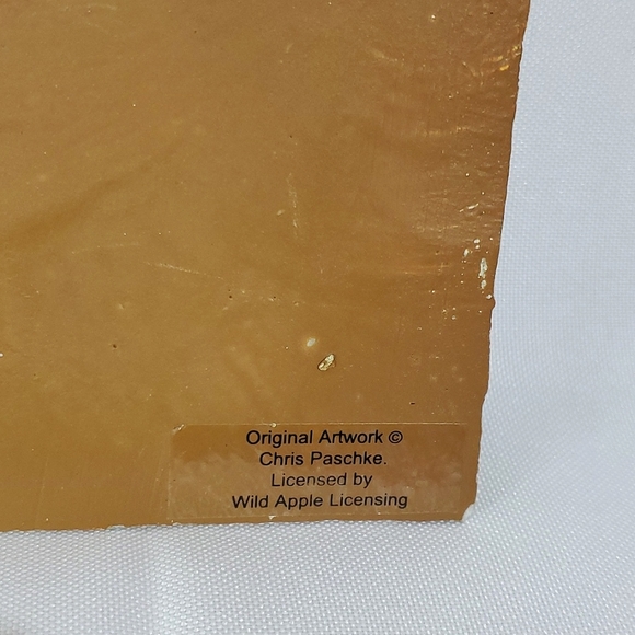 Chris Paschke Original Artwork Stone-Like Wall Plaque with "Love" Calligraphy - Picture 8 of 12